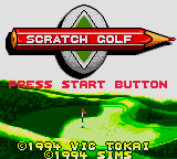 Scratch Golf (Japan) Title Screen